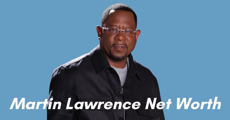 Martin Lawrence Net Worth: Actor and comedian Martin Lawrence poses against a blue background, highlighting his financial success and celebrity status.